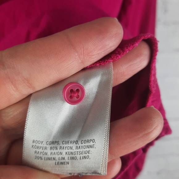 Anthropologie Floreat Mazza pink peasant Top - Picture 12 of 14